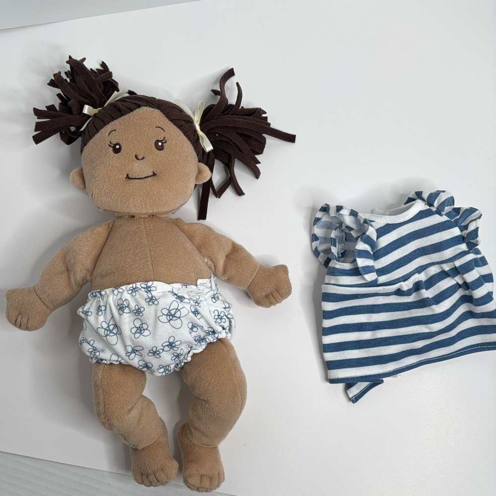 👶💖 Manhattan Toy Baby Stella 15” First Baby Doll – Soft Beige Doll Brown Hair 💖👶 - Picture 9 of 10